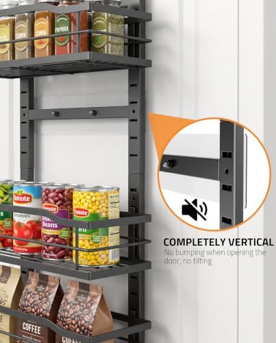 Moforoco Black 9-Tier Over The Door & Wall Mount Pantry Organizer - Image 5