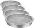 6-inch Round Rain Barrel Screen, Double Aluminum Mesh Vent Cover (Pack of 4) by XCWT