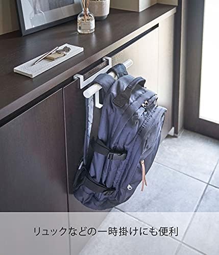 Yamazaki 5238 Getabin Door School Bag & Backpack Hanger, White, Approx. W 10.4 x D 3.7 x H 6.3 inches (26.5 x 9.5 x 16 cm), Tower, Just Plug Into The Door, Easy Installation - Image 3