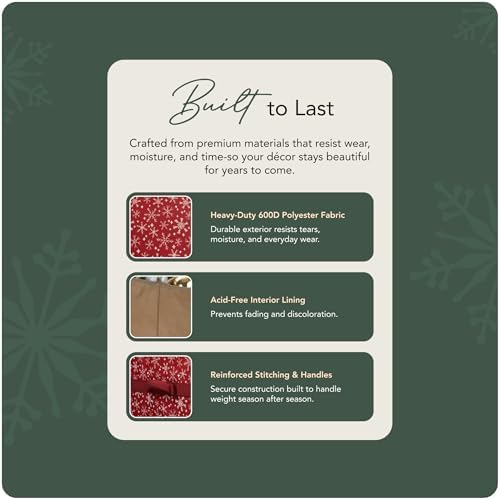 Covermates Adjustable Ornament Storage Bag, 19.25" W x 13" D x 18.5" H - Image 6