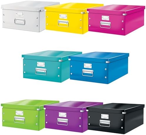 Leitz A5 Storage Box, Click and Store Range 60430001 - Small, Purple Storage Box A3 - Image 4