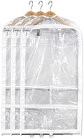 Clear Garment Bags for Dance Costumes 3-Pack, Gusseted, Regular-Size, Side Zipper Entry, Storage Pockets for Accessories, 37”x18”x3”, Dream Duffel by DreamDuffel