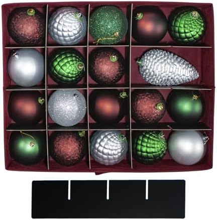 612 Vermont Christmas Ornament Storage Box, Holds 60-4 Inch Ornaments - Image 3