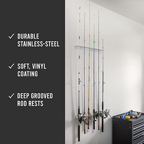 Coldcreek Outfitters Universal Fishing Rod Rack, Fishing Gear, Fishing Accessories, Rod Holder, Pole Storage, Wall Mount, Cieling Mount, 24" L x 3" W x 3" H - Image 3