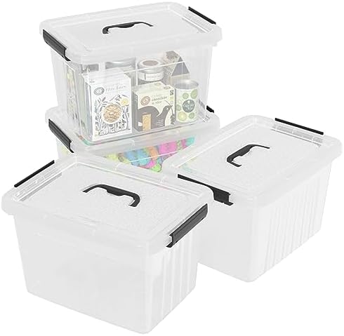 18 Quart Plastic Storage Bins with Lid, Clear Plastic Storage Tote, 4-Pack - Image 2