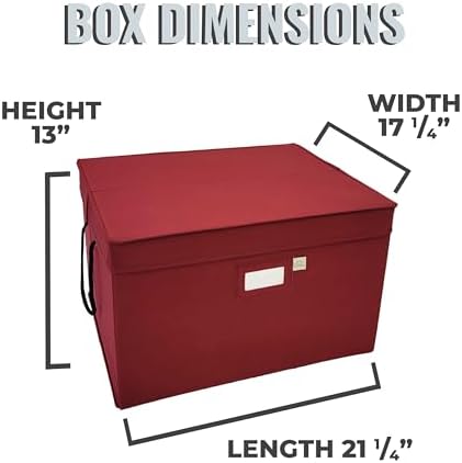 612 Vermont Christmas Ornament Storage Box, Holds 60-4 Inch Ornaments - Image 5