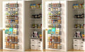 Moforoco 9-Tier Over The Door Pantry Organizer, Pantry Organization and Storage, Black Hanging Basket Wall Spice Rack Seasoning Shelves, Home & Kitchen Bedroom Bathroom House Essentials (Pack of 2) by MOFOROCO