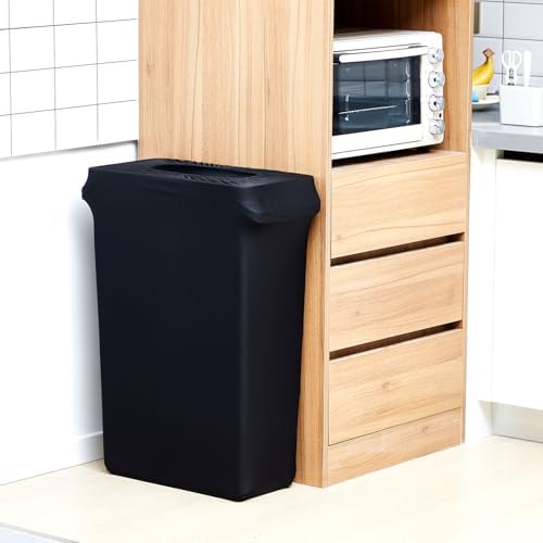 Windyun 40 Pcs 23 Gallon Spandex Trash Can Cover for Events,Black - Image 7