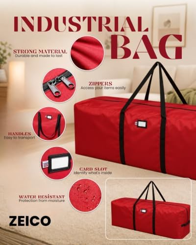 Zeico Heavy-Duty Moving Bag - Indestructible 600D Military Oxford Storage Bag - Colossal 65 Gallon Capacity - Tear-Proof - Image 3
