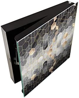 Concept Crystal 50 Keys Cabinet with Decorative Front Panel and Glass White Board KN06: Textures and Tiles 2 Series - Image 3