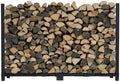 Woodhaven 6-Foot Firewood Rack Outdoor – American Brand – 1/3 Cord Capacity Raised Lumber Storage Rack – Keeps Wood Dry & Ready – Heavy-Duty Steel, Lifetime Structural Warranty (Without Cover) by Woodhaven