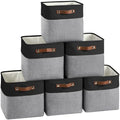 FinishingBo 11 inch Cube Storage Bin 6 Pack, Cube Organizer Bins by SimplifySpaceSimplifyLife