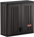 Suncast 4 Cu Ft. Commercial Heavy-Duty Resin Wall Cabinet, Lockable, Black by SuncastCommercialProducts