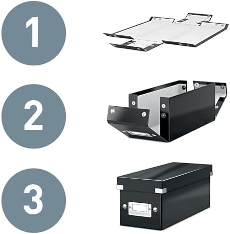 Leitz A5 Storage Box, Click and Store Range 60430001 - Small, Purple Storage Box A5 - Image 4