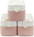 16x12x12 In Foldable Fabric Large Storage Bins with Handle 3 Pack by VQRTEXAStorageBasket
