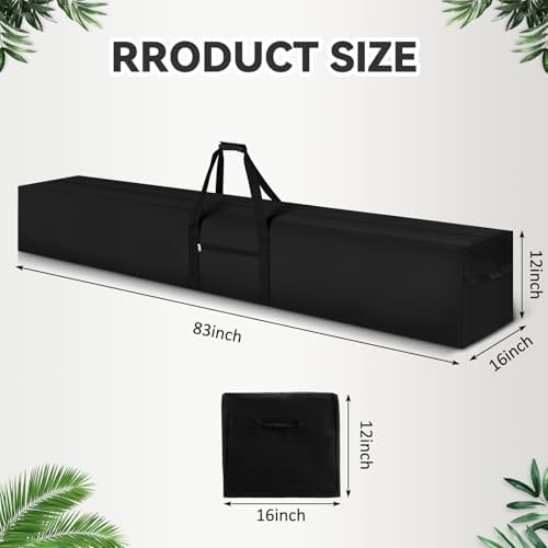 1 Pcs 83 x 16 x 12, 260 L Versatile Large Duffle Bag, Black - Image 2
