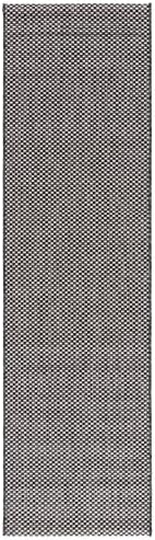 SAFAVIEH Courtyard Collection 2'3" x 20' Black/Beige CY8521 Indoor/ Outdoor Waterproof Easy Cleaning Patio Backyard Mudroom Runner Rug - Image 2