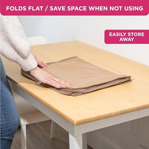 Cedar Clothes Storage Bag Organizer, Protects From Moths, Set of 2, Beige - Image 6