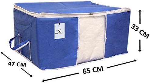 Kuber Industries Underbed Storage Bag, Storage Organiser, Blanket Cover Set of 6 - Royal blue, Extra Large Size-CTKTC14149 - Image 5