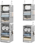 StorageWorks Hanging Closet Organizer, 6-Shelf with 2-in-1 Design, Ivory by StorageWorks
