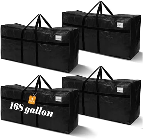 Windyun 4 Pcs 168 Gallon Extra Large Moving Bags XXL Heavy Duty Storage Bag by Windyun