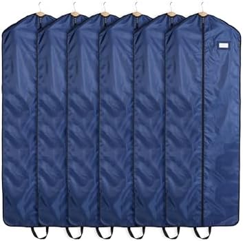Covermates Garment Bag Set for Closet Storage and Travel, 24"W x 64"L, Blue by Covermates