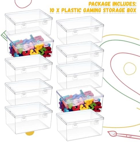 SiliFine 10 Pcs Clear Plastic Storage Bins with Lids Stackable for Toys - Image 3