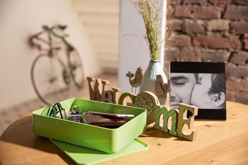 Han 1110-80 Smart Organiser Allison Practical Stackable Utensil Box with Inner Bowl and Lid Lime Green - Image 6