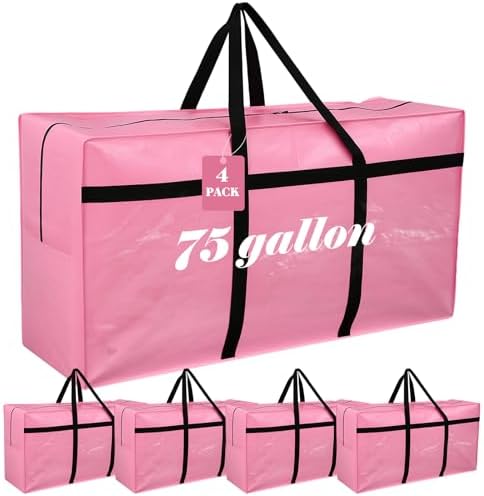 Windyun 4 Pack 75 Gallon Extra Large Moving Bags XXL Heavy Duty Storage Bag by Windyun