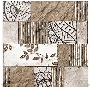 Concept Crystal 50 Keys Cabinet with Decorative Front Panel and Glass White Board KN06: Textures and Tiles 2 Series - Image 5