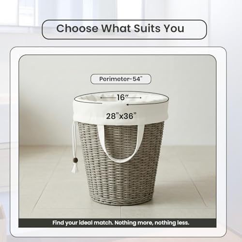 LFH Home Cotton Rich Canvas Large Laundry Bag with Handle,Heavy Duty Drawstring Closure Washable Laundry Bags, School Travel, Home, Hotel, College Dorm, Organizer Sack,Toy Clothes 28x36 (Pack 2)-White - Image 2