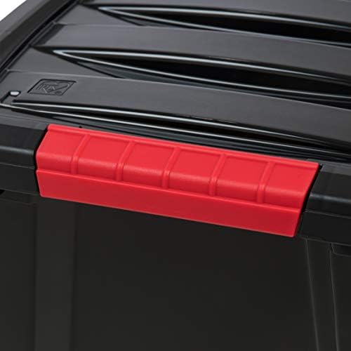 IRIS USA 6-Pack 19 Quart Storage Bins with Lids, Black - Image 5