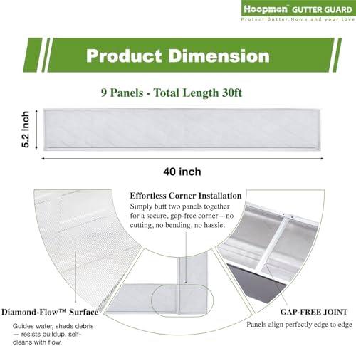 5 Inch Gutter Guard, 100% Stainless Steel Micro-Mesh Screen - Image 7