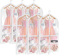 Univivi 40 Inch Dance Costume Garment Bags for Dancers, Clear, 6 Pack by Univivi