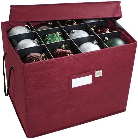 612 Vermont Christmas Ornament Storage Box, Holds 36-4 Inch Ornaments by 612Vermont
