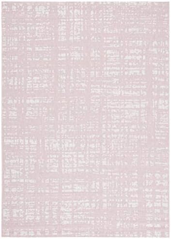 SAFAVIEH Courtyard Collection 5'3" x 7'7" Pink/Ivory CY8451 Indoor/ Outdoor Waterproof Easy Cleaning Patio Backyard Mudroom Area Rug - Image 3