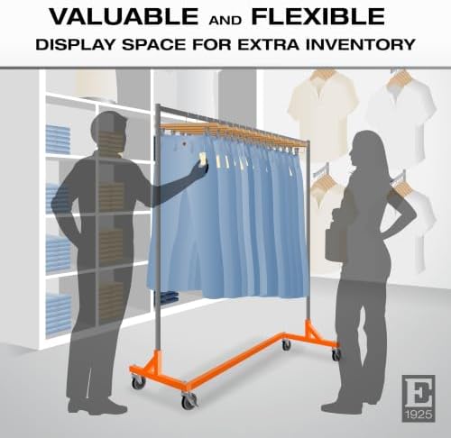 Econoco Economy Z-Rack, Collapsible, Orange, 64" L x 24" W x 70" H - Image 6