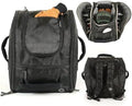 StoreYourBoard Ski Boot Bag Backpack for Ski Helmet & Snowboard Helmet – Waterproof Ski Bag with Compartments for Ski Goggles Men, Snowboarding Goggles, Ski Gloves Women & Ski Accessories, Black 58.5L by StoreYourBoard