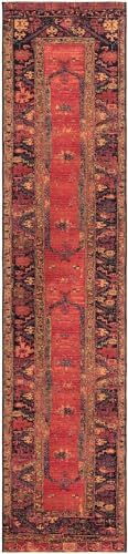 Unique Loom Outdoor Tribal Collection Area Rug - Quepos (2' 7" x 12' Runner Multi/Black) - Image 3