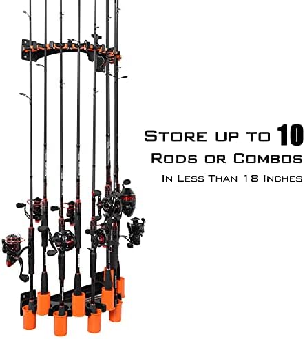 KastKing GravityLock V10 Rod Rack with Line Spooler, Holds 10 Fishing Rods - Image 3