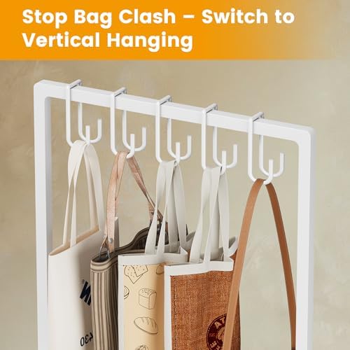 Tall Purse Organizer for Closet, No-Scratch Oxford Fabric handbag storage - Image 5