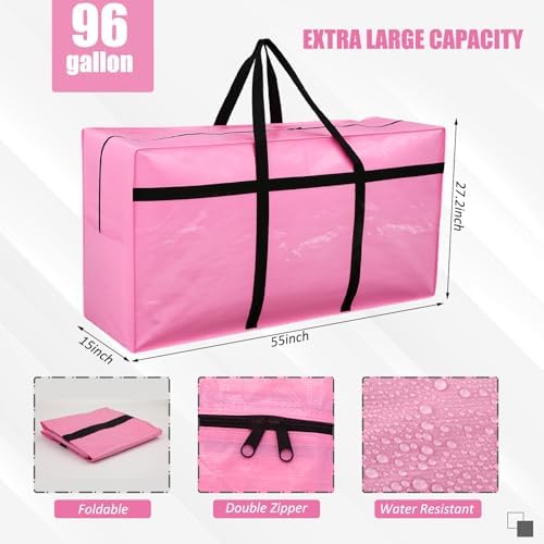 4 Pcs 96 Gallon Extra Large Moving Bags Heavy Duty Storage Bag - Image 2