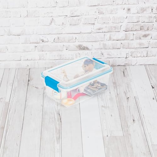 Sterilite Gasket Storage Box with Lids for Home & Office, 7.5 Quart, 6-Pack - Image 5
