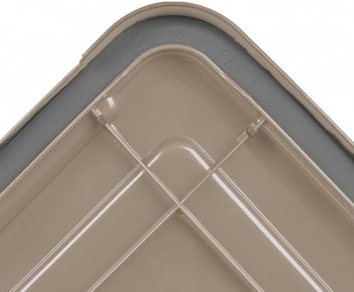IRIS USA 3-Pack 106 Qt Storage Bins with Gasket Lids, Tan - Image 5