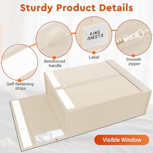 StorageTastic Bed Sheet Closet Organizers and Storage Under Bed Storage - Image 5