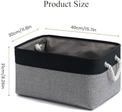 15.7x11.8x8.26 Inch Fabric Large Storage Bins with Handles 6 Pack - Image 4