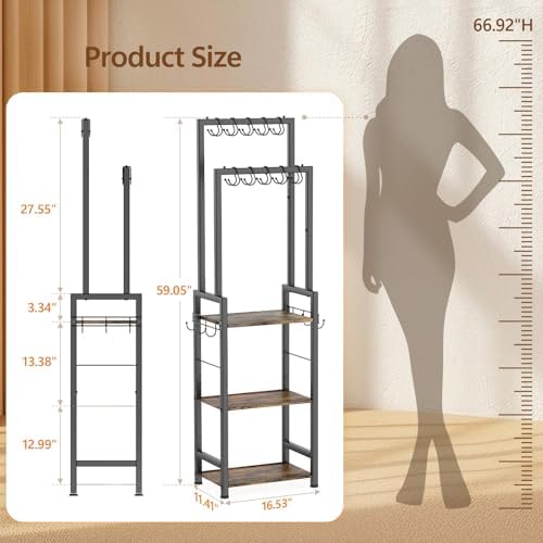 Tall Purse Organizer with Double Rods: Visible Backpack Handbag Storage - Image 6