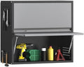 2 Door Garage Wall Cabinet with Up-Flip Door, 25.6" H Metal Wall Cabinet by MetalCabinet