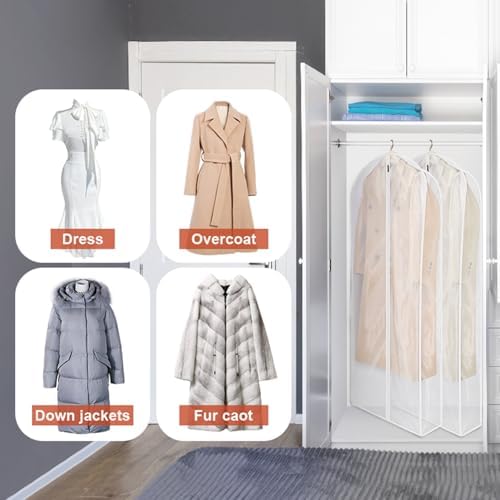 Zilink Leather Jacket Coat Storage Bags Dress Bags for Gowns Long 60 in - Image 3