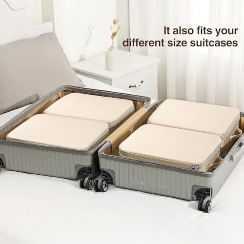 DIMJ Clothes Storage Bag 6 Pack, 19L Compression Storage Bags for Blanket, Sweater, Jacket, Closet, Sheet Storage Organizer with Window Handle, Compression Packing Cubes Space Saver Bags with Zipper - Image 7